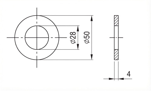 Ροδέλα M27 DIN 125 A2 140 HV 28 - 50 τεμάχια 000-167 (2)
