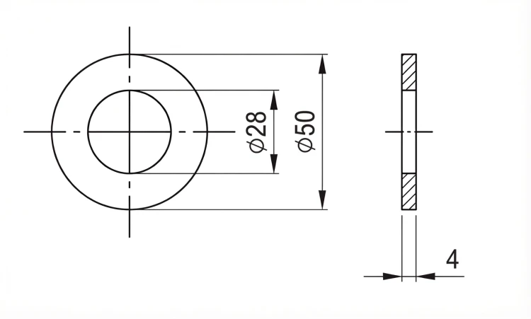 Ροδέλα M27 DIN 125 A2 140 HV 28 - 50 τεμάχια 000-167 (2)