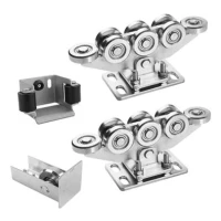 Πακέτο τροχοφόρων για αυτοφερόμενες συρόμενες πύλες 8-ρόλων + αξεσουάρ KIT για ράγα 80