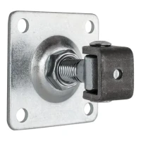 Ρυθμιζόμενος μεντεσές με πλάκα M20 100x100x4 mm για πύλες και πορτάκια