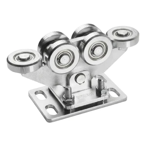 Τροχοφόρο για αυτοφερόμενες συρόμενες πύλες 80/6 ατσάλινοι τροχοί