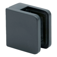 Λαβή γυαλιού 45x45x26 mm ανθρακί γυαλί 6-10,76 mm zamak επίπεδο σύστημα βαμμένο