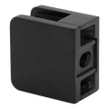 Σύνδεσμος σημειακός για γυαλί 45x45x26 mm, μαύρος, γυαλί 6-10,76 mm, zamak, επίπεδο σύστημα, βαμμένος 000-286 (2)