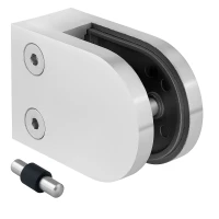 Στήριγμα γυαλιού 50x40x26 mm με pin, γυαλί 6-10,76 mm, AISI 304, επίπεδο σύστημα, σατινέ