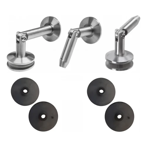 Σύστημα γυάλινων στεγάστρων M10 3-τεμάχιο ελκυστήρας fi 10 mm γυαλί 8-17,52 mm AISI 304 σατέν 000-261 (1)