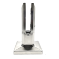 Κατακόρυφος σύνδεσμος γυαλιού spigot 50x50/100x100 mm γυαλί 12-17,52 mm AISI 304 σατέν 000-291 (1)