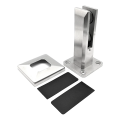 Κατακόρυφος σύνδεσμος γυαλιού spigot 50x50/100x100 mm γυαλί 12-17,52 mm AISI 304 σατέν 000-291 (4)