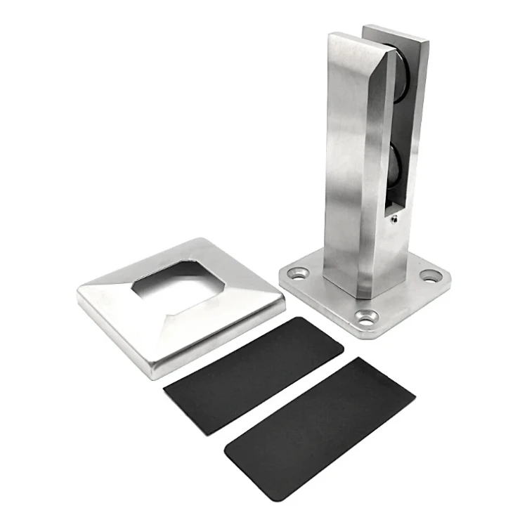 Κατακόρυφος σύνδεσμος γυαλιού spigot 50x50/100x100 mm γυαλί 12-17,52 mm AISI 304 σατέν 000-291 (4)