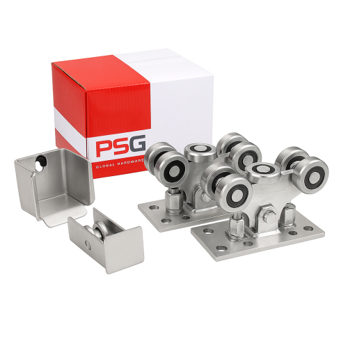 Σετ τροχοφόρων με 5 ρόδες για αυτοφερόμενες συρόμενες πύλες με εξαρτήματα 000-309 (1)