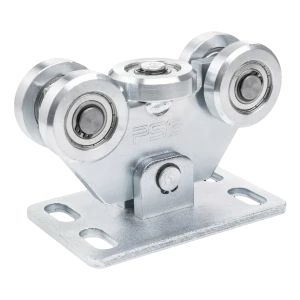 Τροχοφόρο πύλης 80 για συρόμενη πύλη – 5 τροχών, ατσάλινοι τροχοί