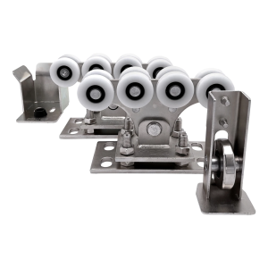 Πακέτο τροχήλατων για προφίλ 68x68 mm με ρόδες πλαστικές, με ρολό και βραχίονα ανόδου