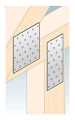 Διάτρητη πλάκα επίπεδος σύνδεσμος PP 2 40x100x2,0 000-359 (6)
