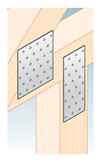 Διάτρητη πλάκα επίπεδος σύνδεσμος PP 2 40x100x2,0 000-359 (6)