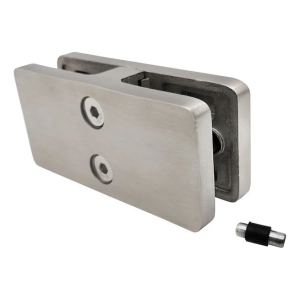 Βάση γυαλιού 180° 95x45x30 mm με πείρο γυαλί 6-12,76 mm, AISI 304, σατέν