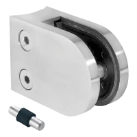 Σύνδεσμος γυαλιού 6-10,76 mm 50x40x26 mm pin AISI 316 σύστημα 42,4 mm σατέν