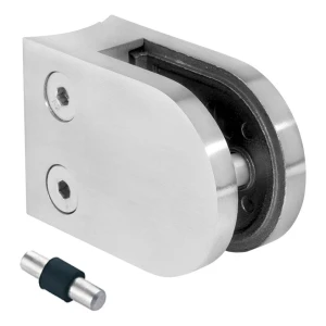 Βάση γυαλιού 6-10,76 mm 63x45x28 mm pin AISI 304 σύστημα 42,4 mm γυαλιστερό