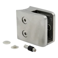 Βάση γυαλιού 8-12,76 mm 52x52x32 mm βραχίονας και pin AISI 304 σύστημα 42,4 mm σατέν