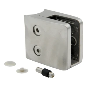 Βάση γυαλιού 8-12,76 mm 52x52x32 mm βραχίονας και pin AISI 304 σύστημα 42,4 mm σατέν