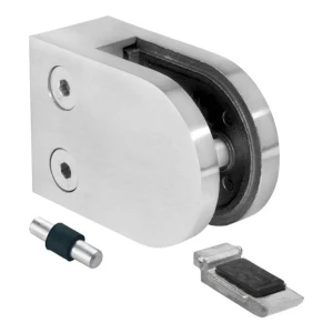 Σύνδεσμος γυαλιού 6-12,76 mm 63x45x30 mm βραχίονας και πείρος AISI 304 επίπεδο σύστημα σατέν