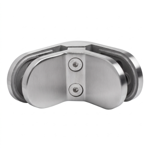 Βάση γυαλιού 6-12,76 mm 90° οβάλ 82x45x30 mm pin AISI 304 σατέν