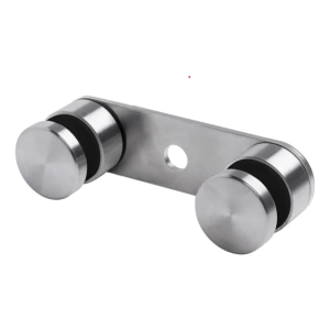 Βάση γυαλιού 8-21,52mm διπλή fi 50/M10 L=170mm AISI 304 σατέν