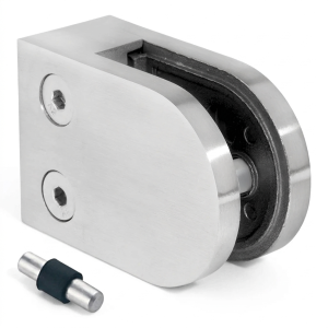 Βάση γυαλιού 6-10,76 mm 50x40x26 mm pin AISI 304 σύστημα επίπεδο γυαλιστερό