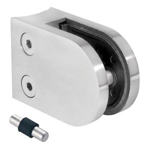 Βάση γυαλιού 6-12,76 mm 63x45x30 mm με pin AISI 304 σύστημα 48,3 mm σατέν