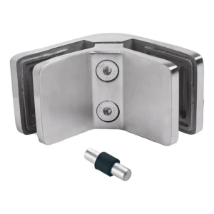 Βάση γυαλιού 6–10,76 mm τετράγωνη 90° pin 53x45x26 mm AISI 304 σατέν