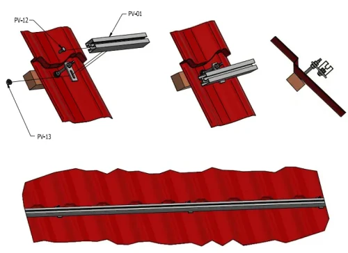 Προφίλ αλουμινίου 416cm 40x40mm για κοχλίες σφυριού Ανοδιωμένο PV-01-09-AN (2)