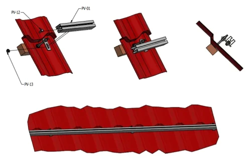Προφίλ αλουμινίου 443cm 40x40mm για βίδες σφυριού PV-01-10 (2)