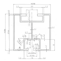 Προφίλ Αλουμινίου 665cm 40x40 για βίδες Τ PV-01-14 (3)
