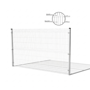 Panele ogrodzeniowe 3D 1230x2500 mm drut 4 mm 51 drutów grafit RAL 7016 (50 szt.)