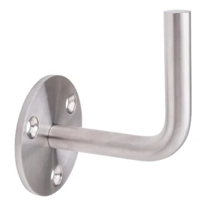 Στήριγμα κουπαστής για συγκόλληση φ 70/14mm με τοποθέτηση σε τοίχο AISI304 σατινέ