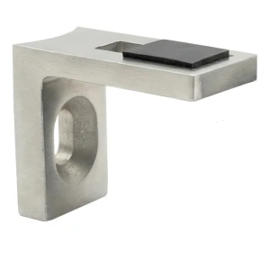 Στήριγμα γυαλιού 40x35x20 mm AISI304 σύστημα 42,4 σατινέ