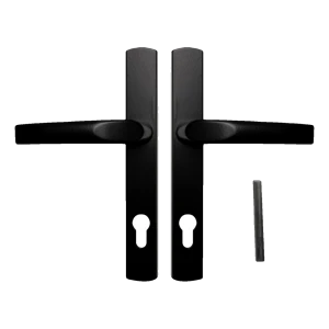 PSG – χερούλι αλουμινίου μαύρο με πλάκα 234×32 mm, απόσταση 72 mm