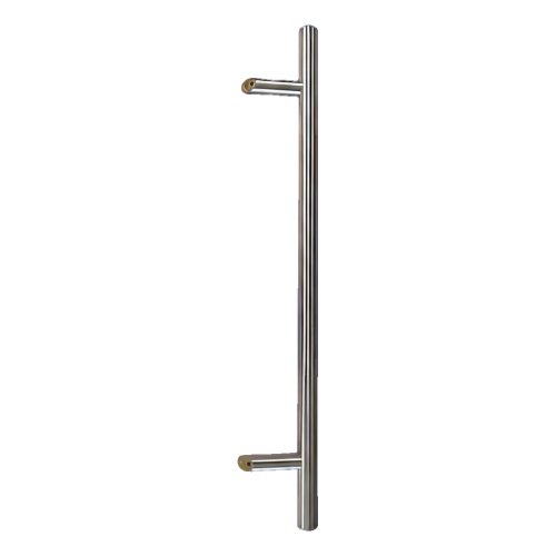Χειρολαβή πόρτας μονής όψης στρογγυλή 32×800 mm – ανοξείδωτος χάλυβας AISI 304, σατινέ, στήριξη 45° 000-723 (1)