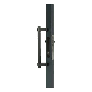 Locinox – σταθερή λαβή πόρτας από ανοδιωμένο αλουμίνιο 365 mm, μαύρη, μονόπλευρη 60°