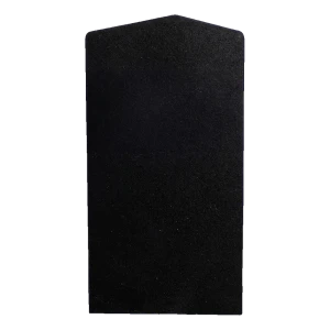 Κάλυμμα πλευρικό αριστερό Kozza για προφίλ κιγκλιδώματος U KE 100 – μαύρο, αλουμινίου