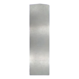 Kozza KE 100 – αριστερή πλευρική τάπα αλουμινίου για προφίλ κιγκλιδώματος πλήρως γυάλινου τύπου U