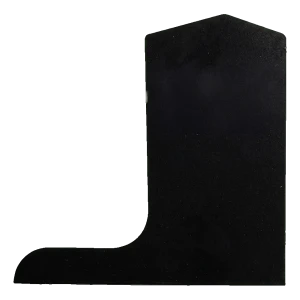 Κάλυμμα πλευρικό δεξί Kozza για προφίλ κάγκελου ολόγυαλου KE 105 – μαύρο