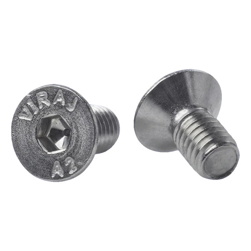 Βίδα με κωνική κεφαλή M6x12 mm A2 DIN 7991 – εξάγωνη υποδοχή, ανοξείδωτος χάλυβας 000-814 (1)