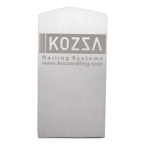 Τάπα πλαγίου αριστερή Kozza για προφίλ γυάλινων κιγκλιδωμάτων U KE 100 – αλουμίνιο ανοδιωμένο ματ 000-857 (1)