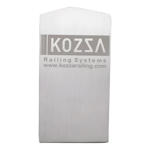 Τάπα πλαγίου αριστερή Kozza για προφίλ γυάλινων κιγκλιδωμάτων U KE 100 – αλουμίνιο ανοδιωμένο ματ 000-857 (1)