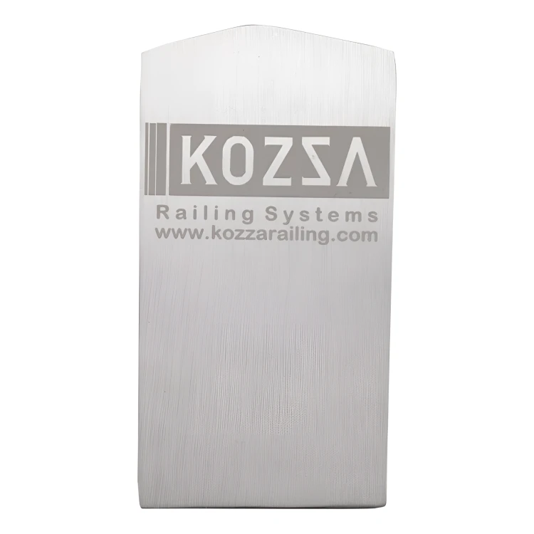 Τάπα πλαγίου αριστερή Kozza για προφίλ γυάλινων κιγκλιδωμάτων U KE 100 – αλουμίνιο ανοδιωμένο ματ 000-857 (1)