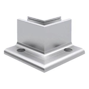 Kozza KE 105 – προφίλ L εσωτερικής γωνίας 90° για γυάλινες κιγκλίδες, αλουμίνιο, ματ ανοδίωση