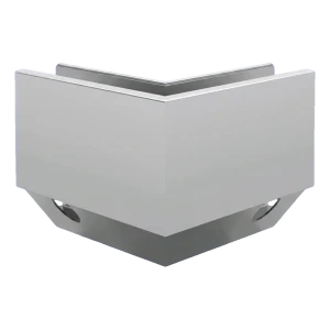 Kozza KE 120 – προφίλ U γωνιακό 90° για γυάλινες κιγκλίδες, εξωτερικό, πλευρική στήριξη