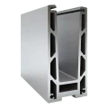 Kozza KF 1000 – προφίλ αλουμινίου U για κάγκελα πλήρους υάλωσης 5000 mm με αποχέτευση 000-878 (1)
