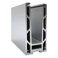 Kozza KF 1000 – προφίλ αλουμινίου U για κάγκελα πλήρους υάλωσης 5000 mm με αποχέτευση 000-878 (2)