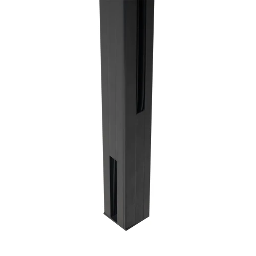 Στύλος γωνιακός κιγκλιδώματος 45x45x1283mm γυαλί 8,72mm σκούρο γκρι Kozza KR7500 000-890 (2)