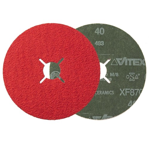PFERD – κεραμικός ινώδης δίσκος XF870 125 mm P40 (συσκευασία 5 τεμ.) 000-930 (1)